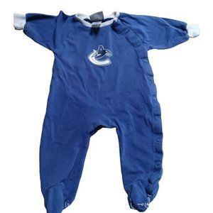 NHL Vancouver Canucks Baby Sleeper  Size 6 Months